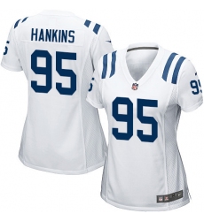 Women's Nike Indianapolis Colts #95 Johnathan Hankins Game White NFL Jersey