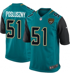 Men's Nike Jacksonville Jaguars #51 Paul Posluszny Game Teal Green Team Color NFL Jersey