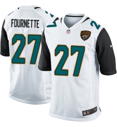 Men's Nike Jacksonville Jaguars #27 Leonard Fournette Game White NFL Jersey