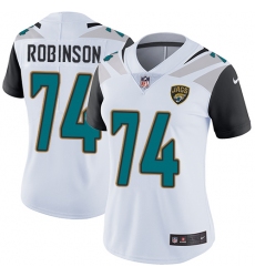 Women's Nike Jacksonville Jaguars #74 Cam Robinson White Vapor Untouchable Elite Player NFL Jersey
