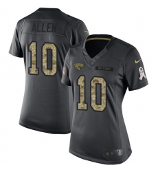 Women's Nike Jacksonville Jaguars #10 Brandon Allen Limited Black 2016 Salute to Service NFL Jersey