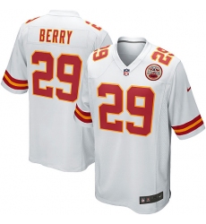 Men's Nike Kansas City Chiefs #29 Eric Berry Game White NFL Jersey