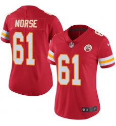 Women's Nike Kansas City Chiefs #61 Mitch Morse Red Team Color Vapor Untouchable Limited Player NFL Jersey