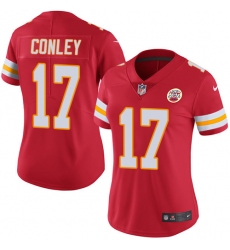 Women's Nike Kansas City Chiefs #17 Chris Conley Red Team Color Vapor Untouchable Limited Player NFL Jersey