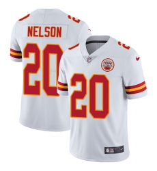 Men's Nike Kansas City Chiefs #20 Steven Nelson White Vapor Untouchable Limited Player NFL Jersey