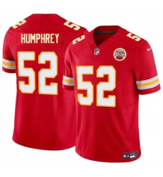 Men's Kansas City Chiefs #52 Creed Humphrey Red 2024 F.U.S.E Vapor Untouchable Limited Stitched Football Jersey