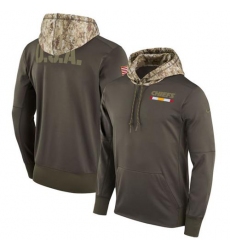 Men's Kansas City Chiefs Nike Olive Salute to Service Sideline Therma Pullover Hoodie (2)