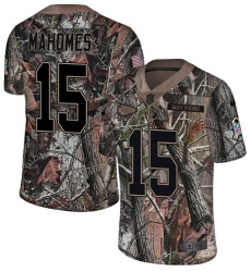 Nike Kansas City Chiefs #15 Patrick Mahomes Camo Men's Stitched NFL Limited Rush Realtree Jersey