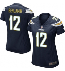 Women's Nike Los Angeles Chargers #12 Travis Benjamin Game Navy Blue Team Color NFL Jersey